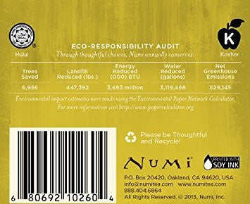 Numi Organic Tea Decaf Ginger Lemon Green Tea 16 Count (Pack of 3) (Packaging May Vary)