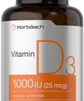 Horbaach Vitamin D3 Softgels 180 Count 1000Iu