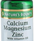 Nature'S Bounty Calcium-Magnesium-Zinc Caplets, 200 Caplets (2 X 100 Count Bottles)