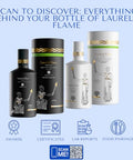 Laurel & Flame Fresh - Extra Virgin Olive Oil - "Best Greek Olive Oil" Award - Cold Pressed - Polyphenol Rich (1,212 MG/KG) - USDA-Organic - 90X Hydroxytyrosol Polyphenols - Early Harvest - Single Origin - Rare Local Olive Variety - 500 ml (16.9 fl oz)