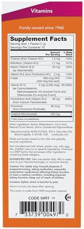 Now Foods Supplements Instant Energy B12 (2000 Mcg Of B12 Per Packet) Cellular Energy Boost 75 Packets