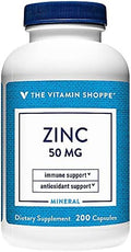 The Vitamin Shoppe Zinc 50Mg Per Serving (300 Capsules)