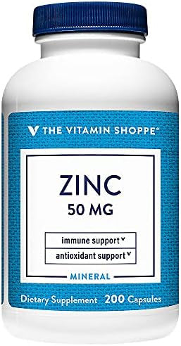 The Vitamin Shoppe Zinc 50Mg Per Serving (300 Capsules)