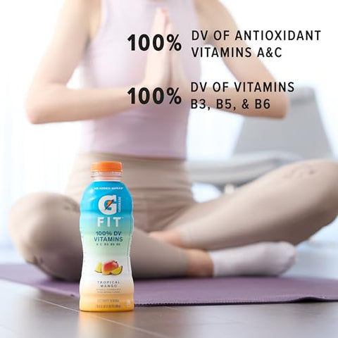 Gatorade Fit Electrolyte Beverage,Healthy Real Hydration,New 2.0 4 Flavor Variety Pack,16.9.oz Bottles,(Pack of 24)