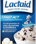 Lactaid Fast Act Lactose Intolerance Relief Chewables With Natural Lactase Enzyme To Prevent Gas Bloating & Diarrhea Due To Lactose Sensitivity Onthego Vanilla Twist Flavor 60 X 1 Ct