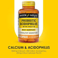 Mason Natural Probiotic Acidophilus 150 Day Supply Supports Regularity And Normal Digestion With Pectin & Calcium 100 Capsules (Pack Of 3)
