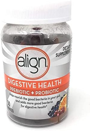 Align Digestive Health Prebiotic + Probiotic Gummies Fruit Flavored 50 Ct