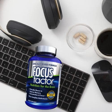 Focus Factor Brain Supplement Multivitamin Improve Memory And Clarity Boost Concentration Neuro Energy Learning Reasoning For Men And Women 180 Tablets