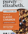 Purely Elizabeth, Superfood Vegan Oatmeal, Classic Cinnamon, 9.12 Oz, 6 Packets