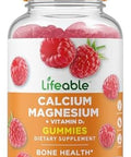 Lifeable Calcium Magnesium And Vitamin D Gummies Great Tasting Calcium Magnesium Supplement For Bone Health Calcium Gummies For Adults 90 Gummies