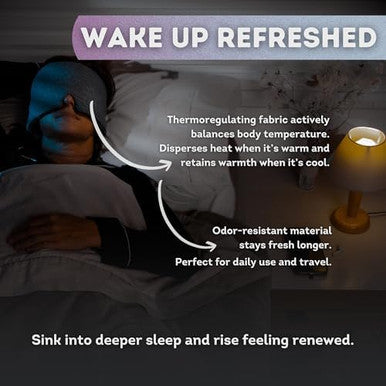 Changears Sleep Mask For Men Women 100% Light Blocking Comfortable Adjustable For All Head Sizes Breathable Eye Mask Ideal Blackout Sleep Mask For Side Sleepers Travel Airplane Nap Shift Work