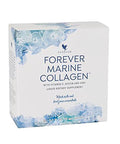Forever Living Forever Marine Collagen - Tart Berry Flavor With Vitamin C Zinc Goji Berries & Green Tea Extract - Skincare Routine 30 Sachets
