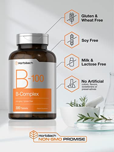 Horbaach Vitamin B 100 Complex 300 Tablets