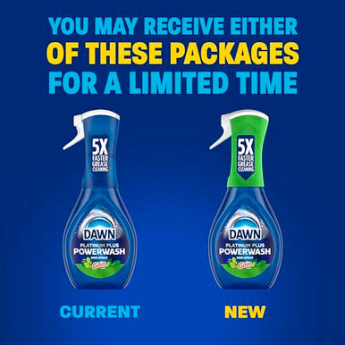 Dawn Powerwash Gain Original Dish Spray Liquid Dish Soap Dish Soap Refill 1 Starter Kit 3 Refills 64 Fl Oz Total (16 Fl Oz/Bottle)