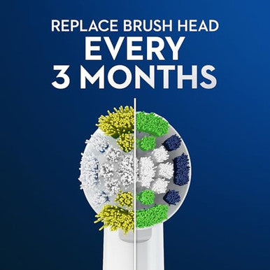 Oral-B Electric Toothbrush Brush Heads Precision Clean White + 2 Daily Clean White 1 Count