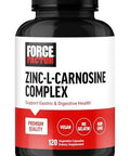 Force Factor Zinc Lcarnosine Capsules To Support Gastric And Digestive Health Digestion And Bloating Supplement Vegan Nongmo No Gelatin 120 Capsules