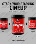 Six Star Creatine Monohydrate Powder, X3 (Fruit Punch) - Flavored Creatine Hcl Powder Monohydrate Supplement For Muscle Building & Performance - Post Workout Supplement For Men & Women - 30 Servings