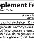 Carlson Chelated Zinc 30 mg Zinc Glycinate Chelate Supplement Superior Absorption Immune and Enzyme Support Antioxidant 250 Tablets