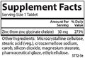 Carlson Chelated Zinc 30 mg Zinc Glycinate Chelate Supplement Superior Absorption Immune and Enzyme Support Antioxidant 250 Tablets