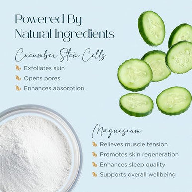 Abundant Natural Health Mag I.C. Magnesium Gel With Cucumber Stem Cells - Fast Muscle Relief, Soothing, Stingless, Safe For Sensitive Skin, Fragrance-, 200Ml