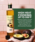 100% Pure Avocado Oil in Glass Bottle, Allergen-Free and Non-GMO, Premium Cold-Pressed Cooking Oil for SautÃƒÂ©ing, Baking, Grilling, and Salad Dressings, 8.45 fl oz
