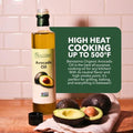 100% Pure Avocado Oil in Glass Bottle, Allergen-Free and Non-GMO, Premium Cold-Pressed Cooking Oil for SautÃƒÂ©ing, Baking, Grilling, and Salad Dressings, 8.45 fl oz