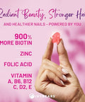 Ivybears Extra-Strength Hair + Skin Glow Gummies Bundle â€“ 10X Biotin + Collagen â€“ Stronger Hair Radiant Skin Youthful Glow â€“ 100% Natural Flavors - Vegan Beauty Formula â€“ Made In Germany â€“ 2X60 Count