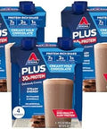 Atkins Dark Chocolate Royale Protein Shake & Creamy Milk Chocolate Plus Protein Shake 30G Protein 7G Fiber 2G Net Carb 1G Sugar Keto Friendly Low Carb High Protein Drink 12 Count