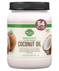 Wellsley Farms Organic Extra Virgin Coconut Oil - Unrefined, 100% Pure & Natural - Vegan, Non-GMO, Gluten-Free and Keto-Friendly Cooking Coconut Oil - Ideal for Skin Care & Hair Care - 54 oz (1 Pack)