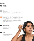 Minimalist Vitamin C+E+Ferulic Acid 16% Face Serum For Brightening & Anti Aging | Reduces Skin Damage & Redness To Brighten Dull Complexion | For All Skin Types | For Women & Men | 0.68 Fl Oz / 20 Ml