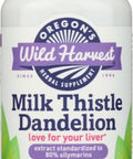 Oregon'S Wild Harvest Milk Thistle Dandelion Extract Standardized To 80% Silymarins (90 Capsules)