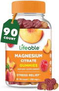 Lifeable Magnesium Citrate Gummies 250Mg Elemental Magnesium From 2130Mg Magnesium Citrate Great Tasting Magnesium Supplement Stress Relief Support For Adults 90 Magnesium Gummies Lifeable