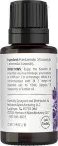 Horbaach Lavender Essential Oil Pure 51 Fl Oz