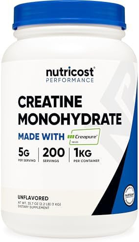 Nutricost Creapure Creatine Monohydrate Powder 1Kg