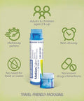Boiron Motioncalm On The Go Relief For Nausea Vomiting Or Dizziness Associated With Motion Sickness Due To Travel Amusement Rides And Video Games Or Vr Nondrowsy 2 Count (160 Pellets)
