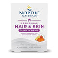 Nordic Naturals Zero Sugar Hair & Skin Gummy Chews Strawberry Lemonade - 27 Gummy Chews - Biotin Gla From Borage Oil - Promotes Healthy Balance Of Fats In Skin - Non-Gmo 27 Servings