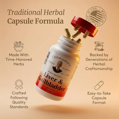 Christopher's Original Formulas Liver & Gallbladder Formula Capsules Pack Of 2