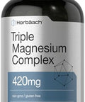Horbaach Triple Magnesium Complex 420 mg 250 Capsules NonGMO and Gluten Free Formula Magnesium Oxide Citrate and Aspartate Dietary Supplement