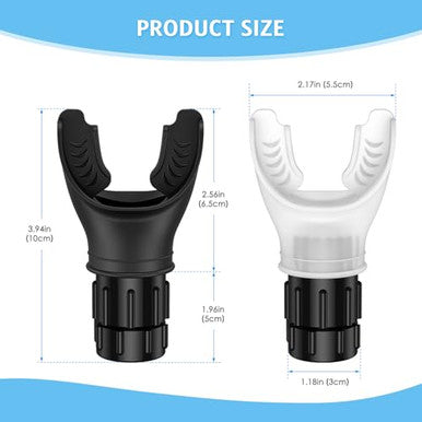 Amir Upgraded Portable Breathing Trainer Adjustable Resistance Breathe Trainer Compact Muscle Improve Strength And Endurance Exercise Device For Sports Running Martial (BlackWhite)