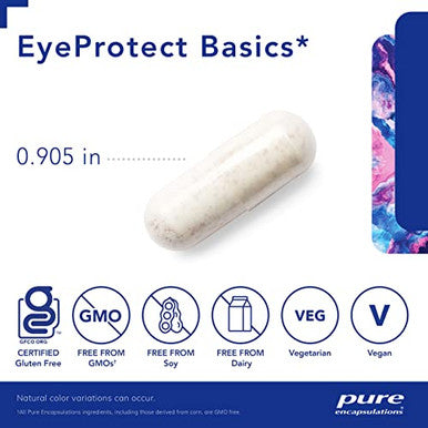 Pure Encapsulations EyeProtect Basics without zinc 60 caps