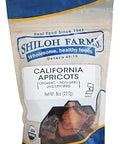Organic California Dried Apricots - 6 Count of 8 Oz | Unsulphured, High Fiber, Non-GMO | Shiloh Farms