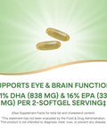 Nature'S Way Mega-Dha Premium Fish Oil Supports Eye And Brain Function Omega-3 Epa Dha Omega 3 Supplement 2000 Mg Fish Oil Per 2-Softgel Serving 60 Softgels (Packaging May Vary)
