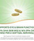 Nature'S Way Mega-Dha Premium Fish Oil Supports Eye And Brain Function Omega-3 Epa Dha Omega 3 Supplement 2000 Mg Fish Oil Per 2-Softgel Serving 60 Softgels (Packaging May Vary)