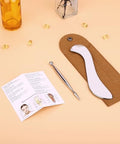 Eraeleph 2 In 1 Acupressure Pen And Scraper Set Stainless Steel Muscle Scraper Tool Body Gua Sha Tool For Physical Therapy Deep Tissue Massage Myofascial Release Tool