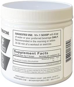 Ryno Power Pure Creatine 250 G 50 Servings