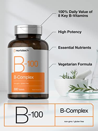 Horbaach Vitamin B 100 Complex 300 Tablets