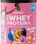 Six Star Whey Protein Powder Plus Muscle Building & Recovery Plus Immune Support Muscle Builder For Men & Women Kelloggâ€™S Froot Loops Birthday Cake Flavor 1.5Lb