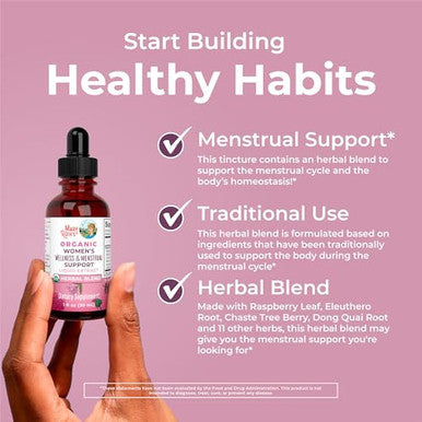 Maryruth's Organics Usda Organic Women's Wellness Liquid Herbal Supplements