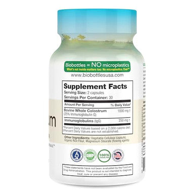 Feelgood Superfoods Bovine Colostrum Capsules 60 Capsules 2000Mg
