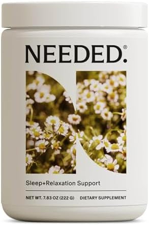 Needed. Sleep And Relaxation Support - Chamomile Powder For Relaxation And Magnesium Powder For Sleep Support, Safe And Effective Nutrients & Botanical Blend For Calm Sleep Supplement - 30-Day Supply